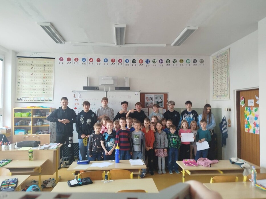 Ukázka termokamer ve spolupráci 1. a 9. třídy